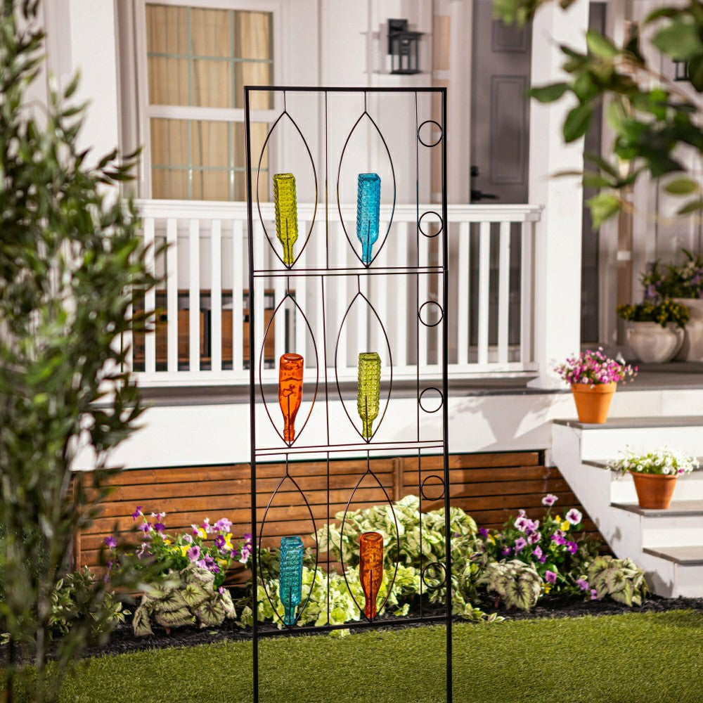 Plow & Hearth Bottle Holder Metal Trellis