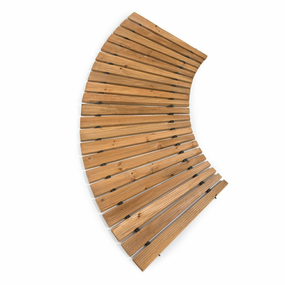 Plow & Hearth Portable Wooden Curved Pathway
