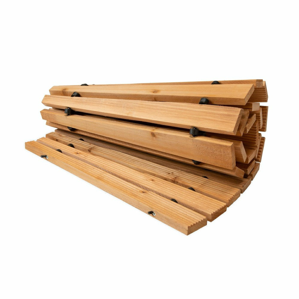 Plow & Hearth Portable Wooden Curved Pathway