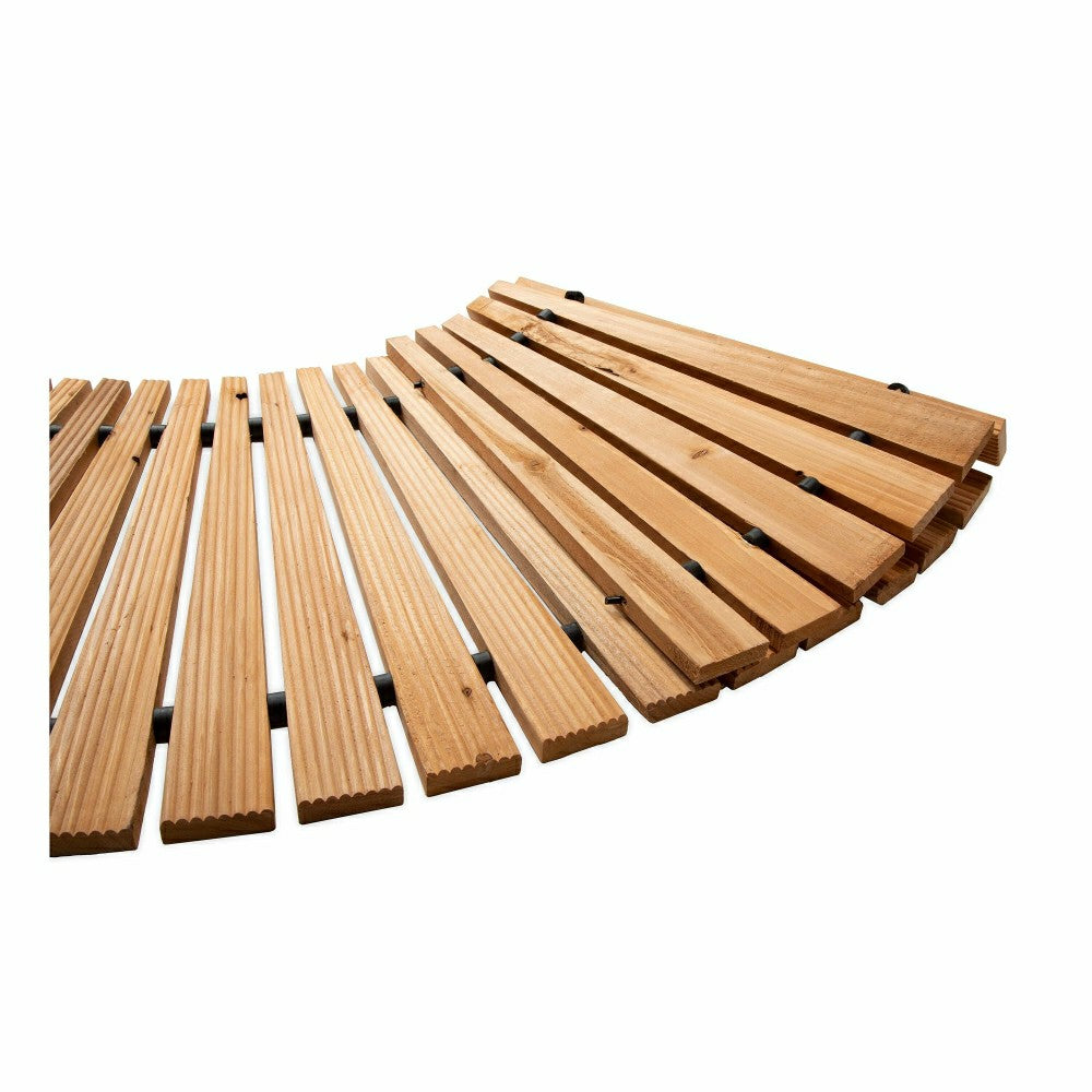 Plow & Hearth Portable Wooden Curved Pathway
