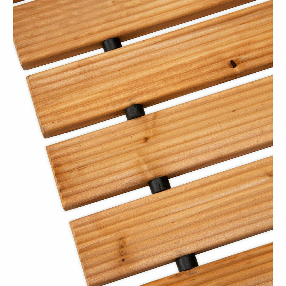 Plow & Hearth 6' Portable Roll-Out Straight Cedar Pathway