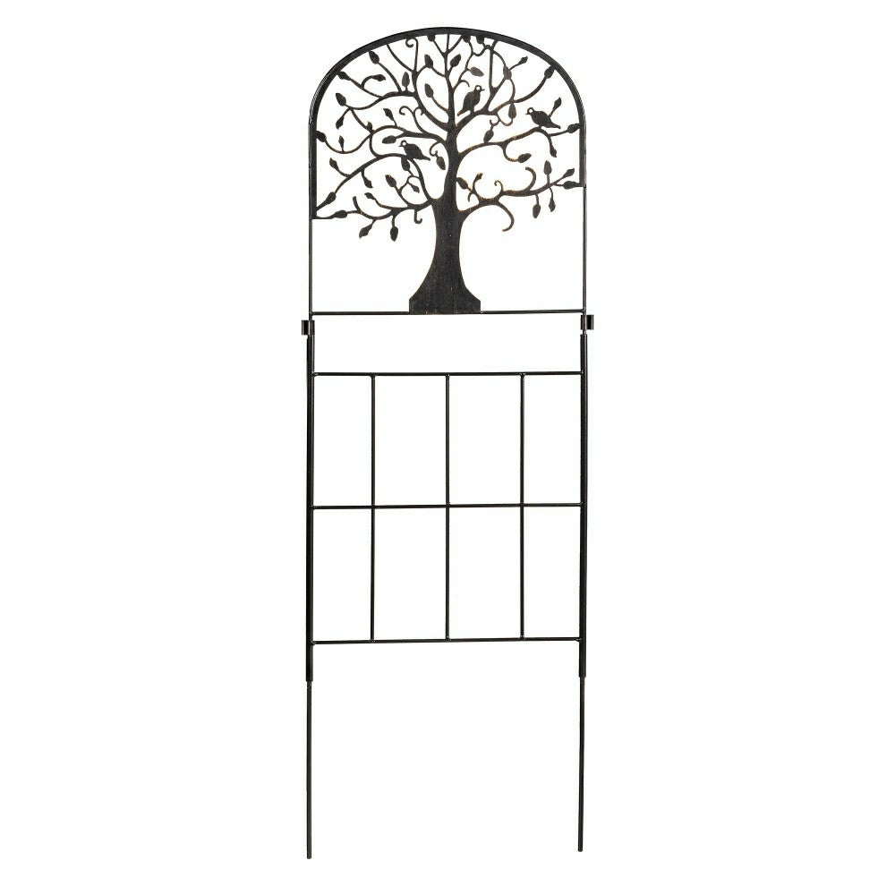 Plow & Hearth 6 Ft. Tree of Life Tall Iron Garden Edging