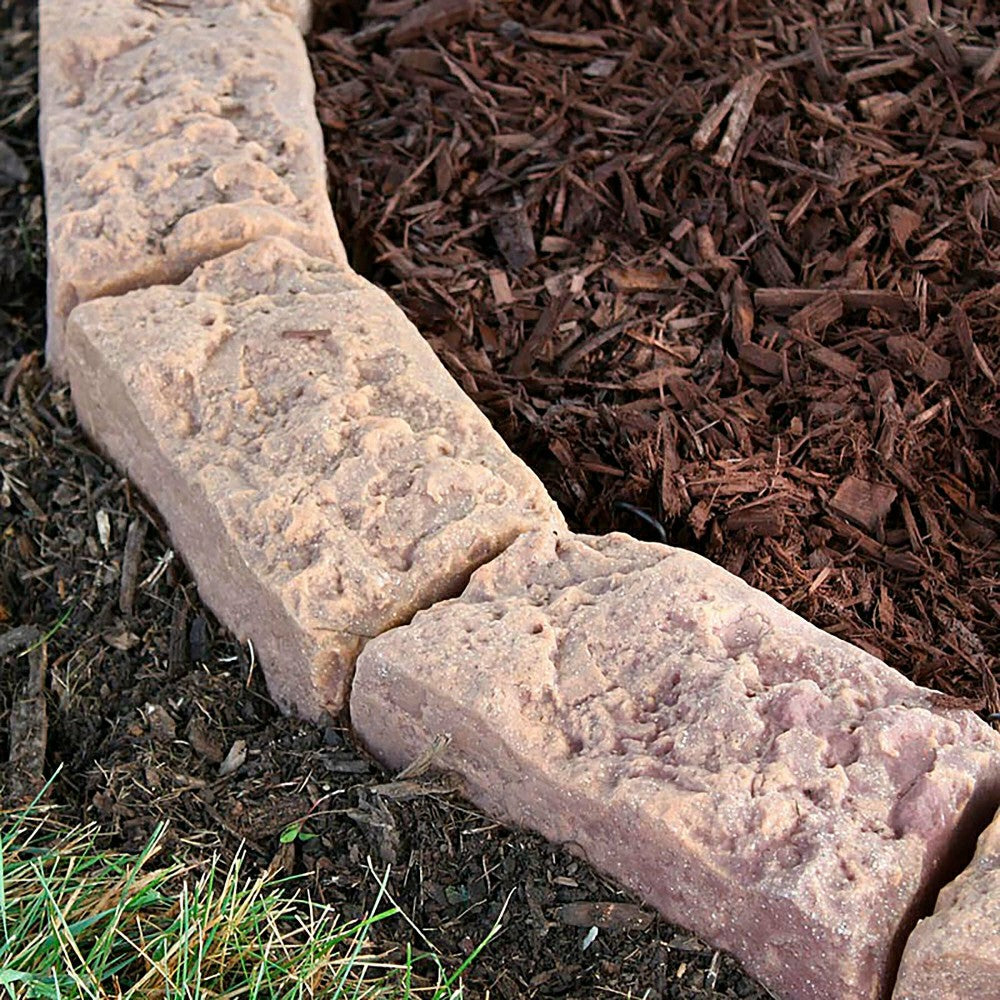 Plow & Hearth Made in America Mock Rock Block Edging Kit
