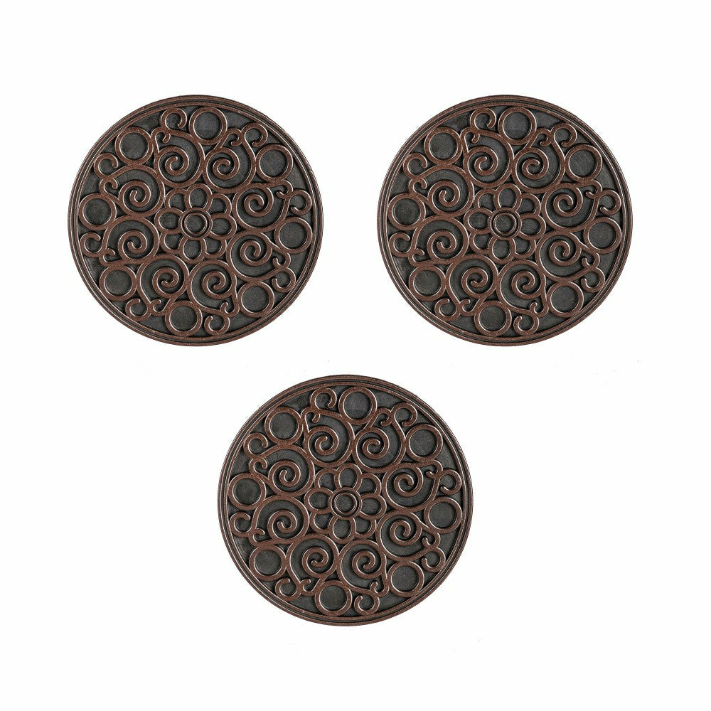 Plow & Hearth Recycled Rubber Stepping Stones, Set of 3