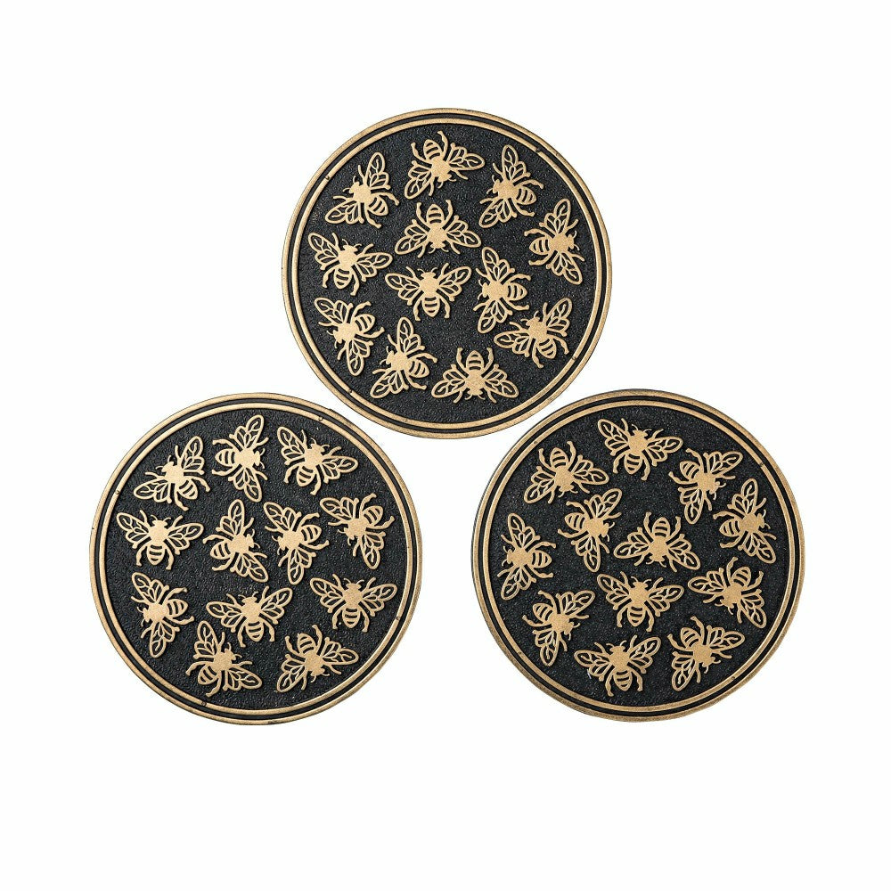 Plow & Hearth Recycled Rubber Stepping Stones, Set of 3