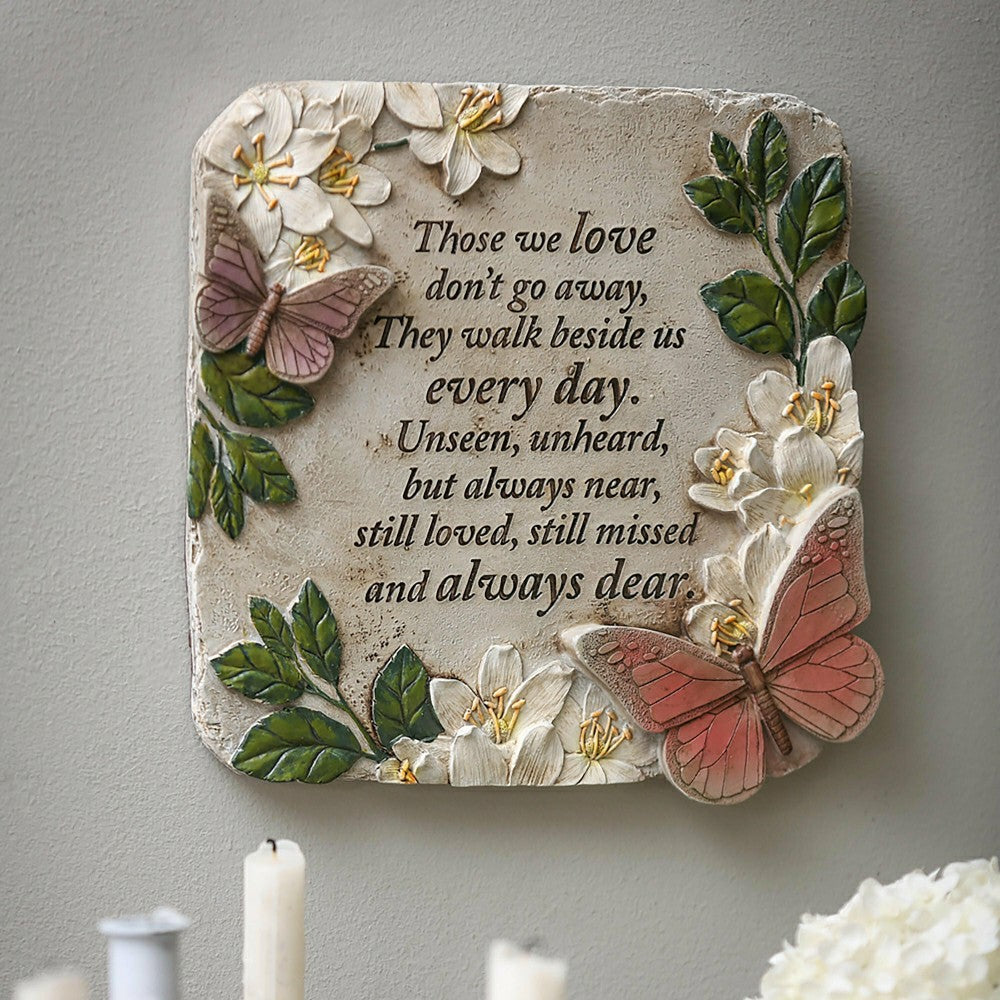 Plow & Hearth Those We Love Butterflies Memorial Garden Stone