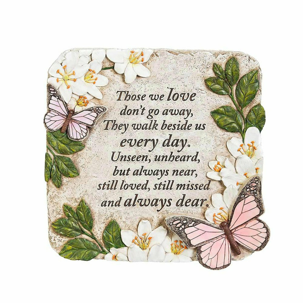 Plow & Hearth Those We Love Butterflies Memorial Garden Stone