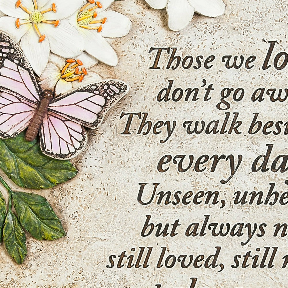 Plow & Hearth Those We Love Butterflies Memorial Garden Stone
