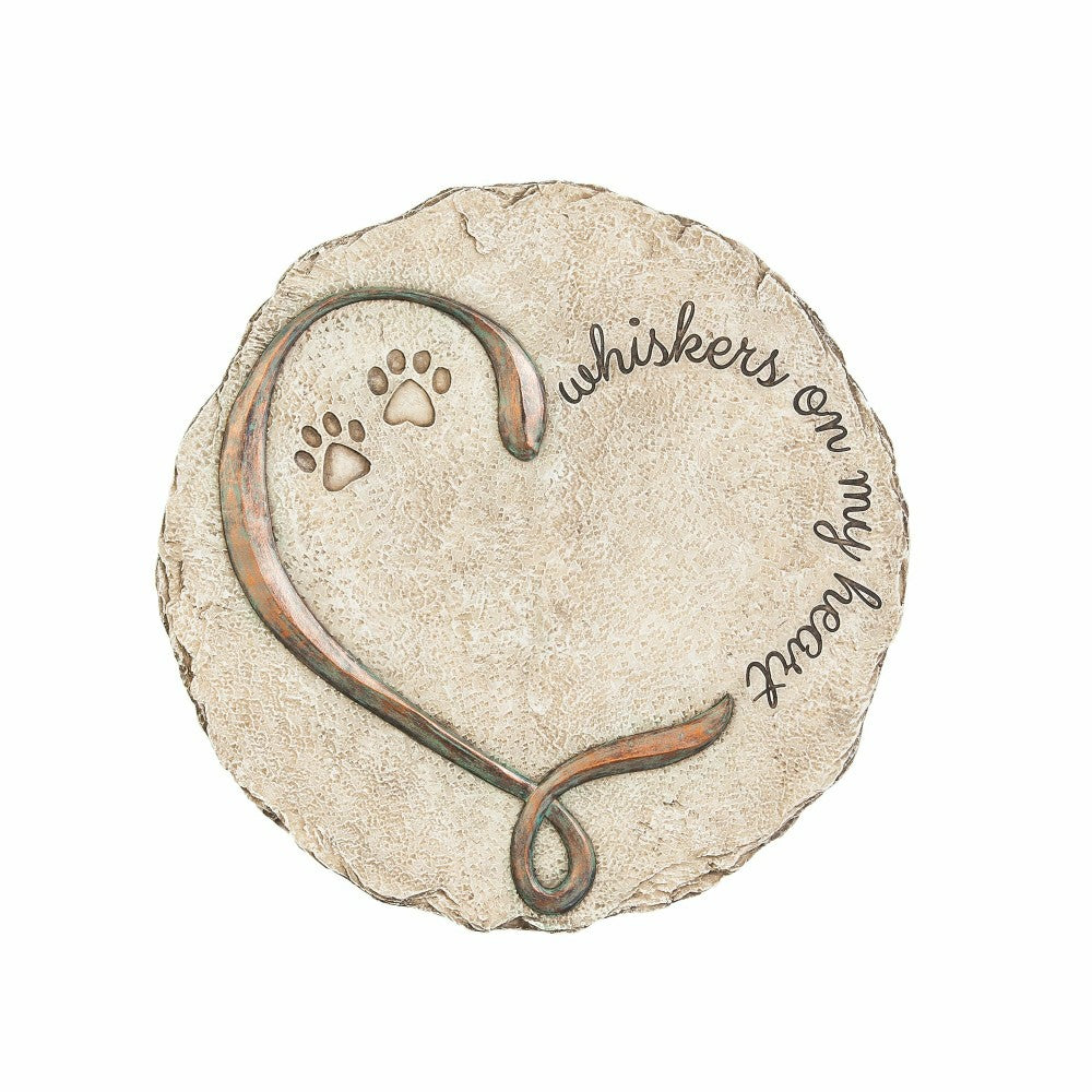 Plow & Hearth Whiskers On My Heart, Garden Stone