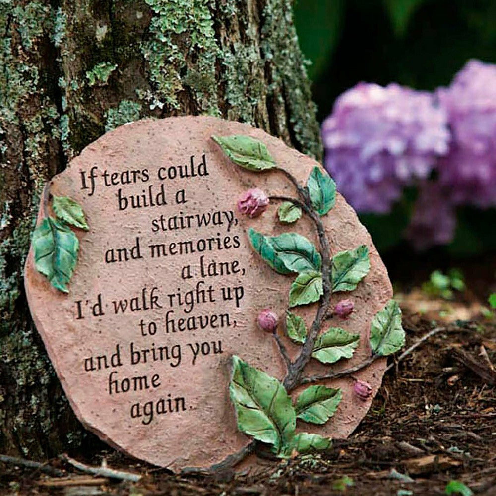 Plow & Hearth If Tears Can Build a Stairway Garden Stone