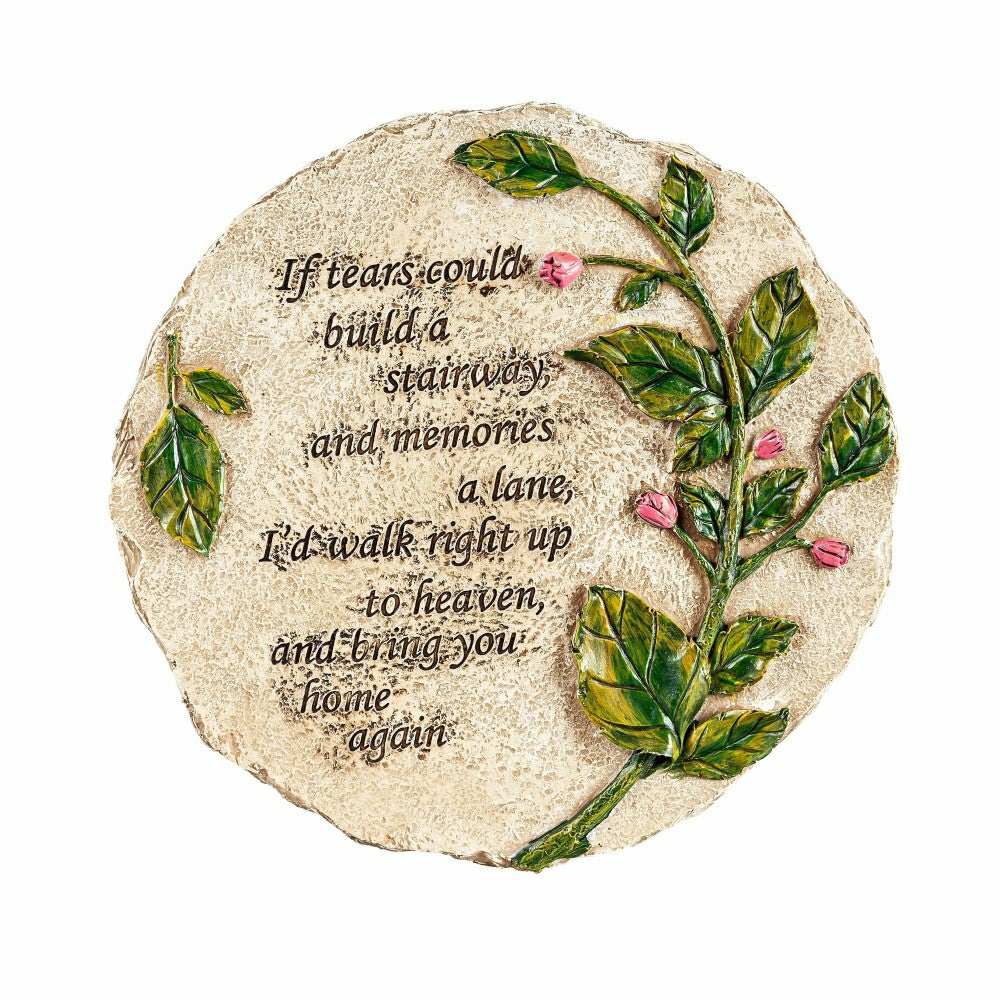 Plow & Hearth If Tears Can Build a Stairway Garden Stone
