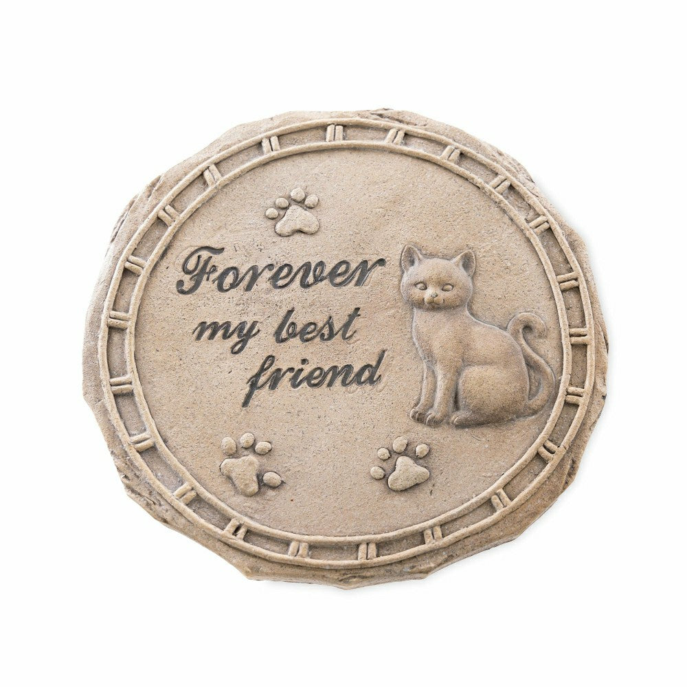 Plow & Hearth Concrete Cat Memorial Stepping Stone