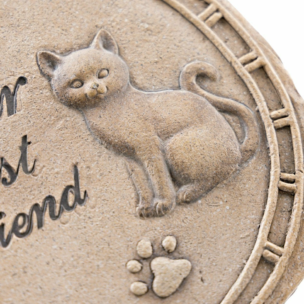 Plow & Hearth Concrete Cat Memorial Stepping Stone