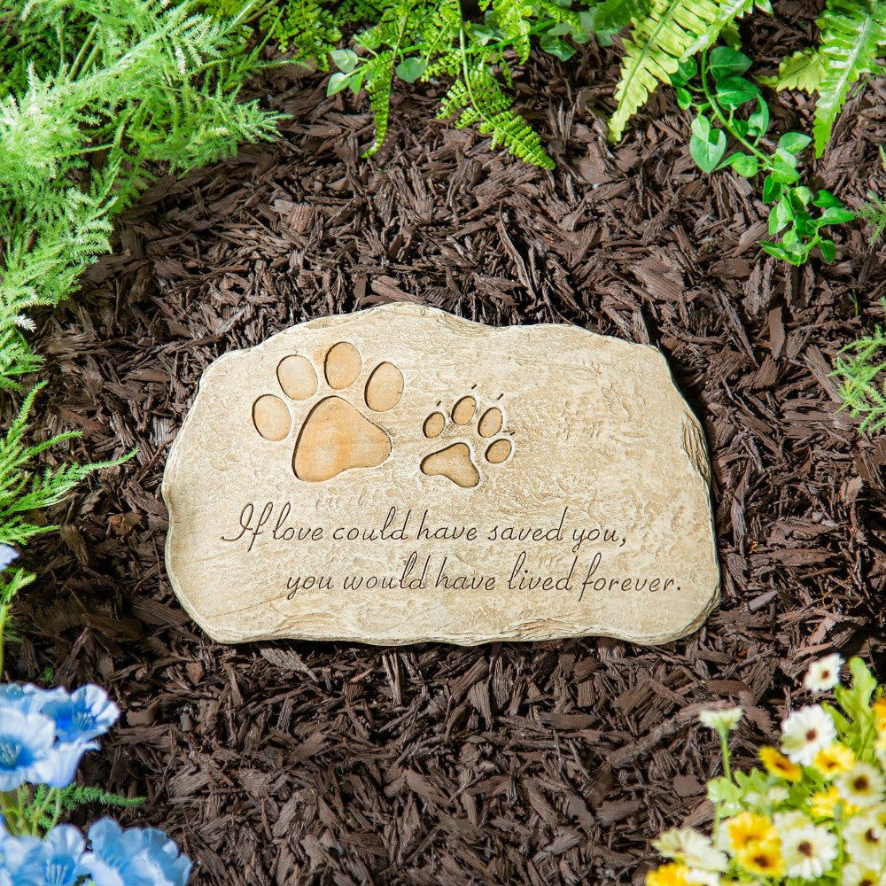 Plow & Hearth Pet Devotion Garden Stone