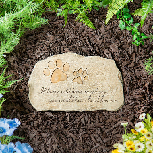 Plow & Hearth Pet Devotion Garden Stone
