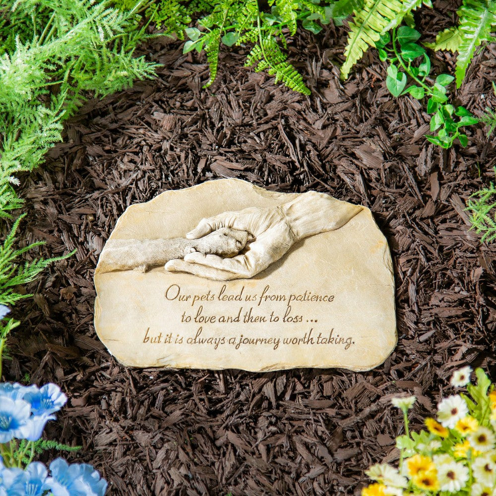 Plow & Hearth Pet Devotion Garden Stone