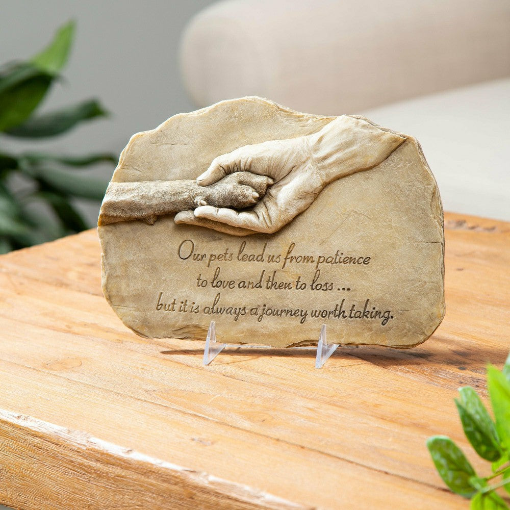 Plow & Hearth Pet Devotion Garden Stone