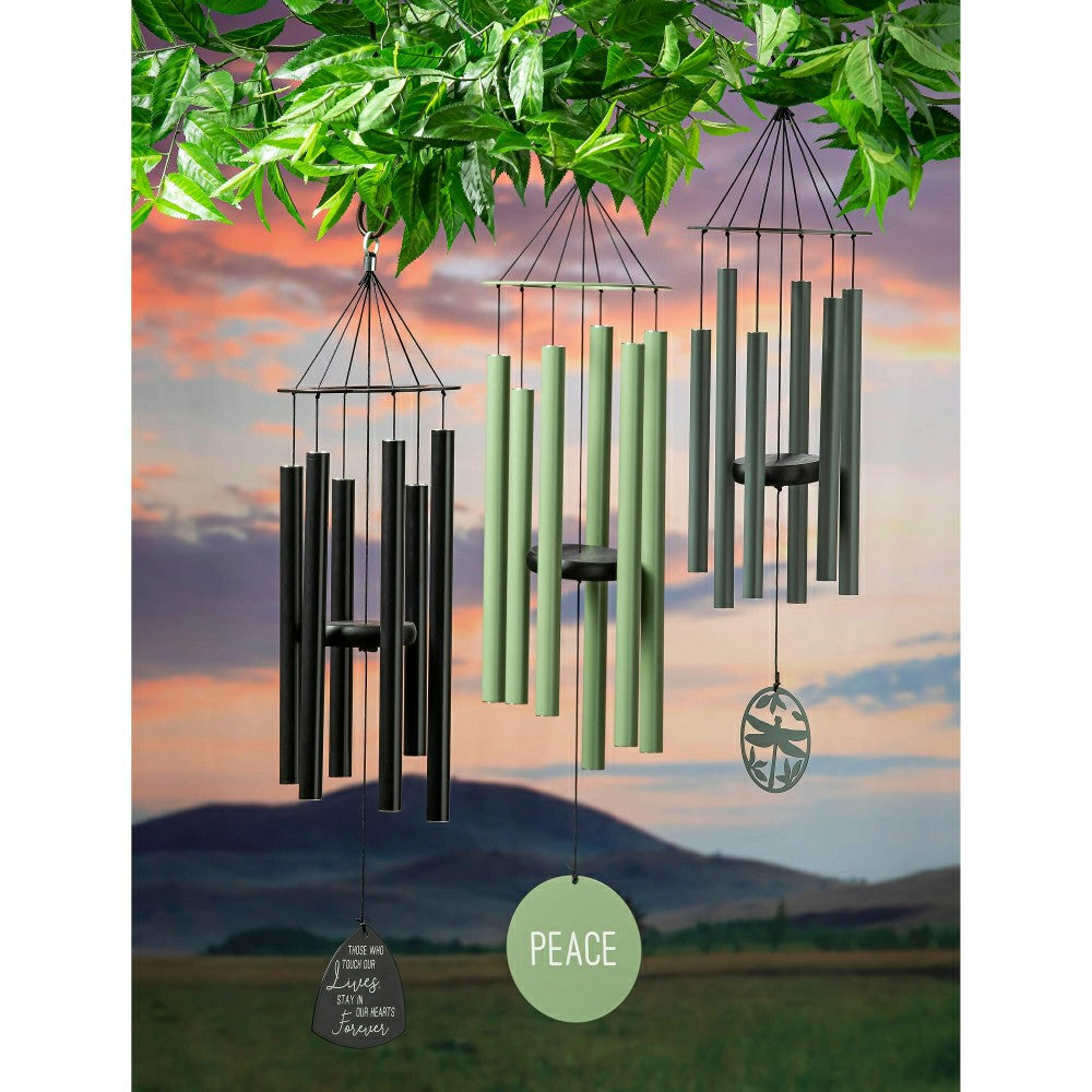 Plow & Hearth "Stay in Our Heart Forever" Hand-Tuned Avria Wind Chime, 30" H