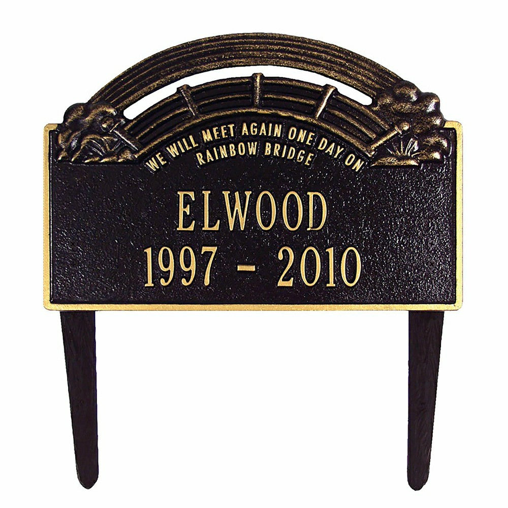 Plow & Hearth Rainbow Bridge Pet Memorial Plaque