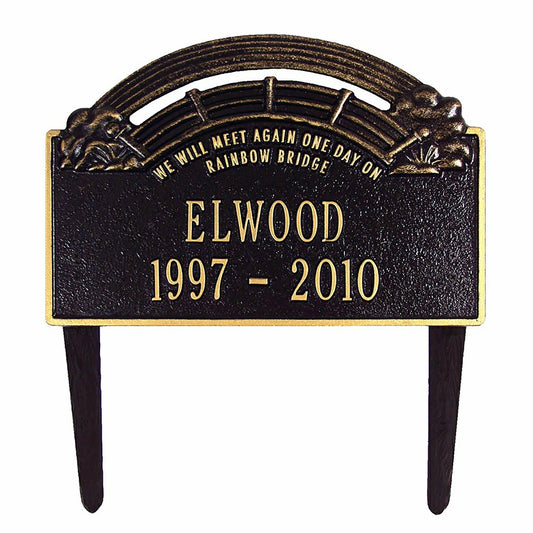 Plow & Hearth Rainbow Bridge Pet Memorial Plaque