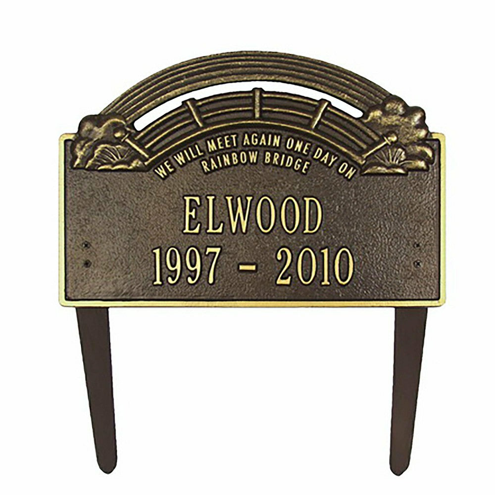 Plow & Hearth Rainbow Bridge Pet Memorial Plaque
