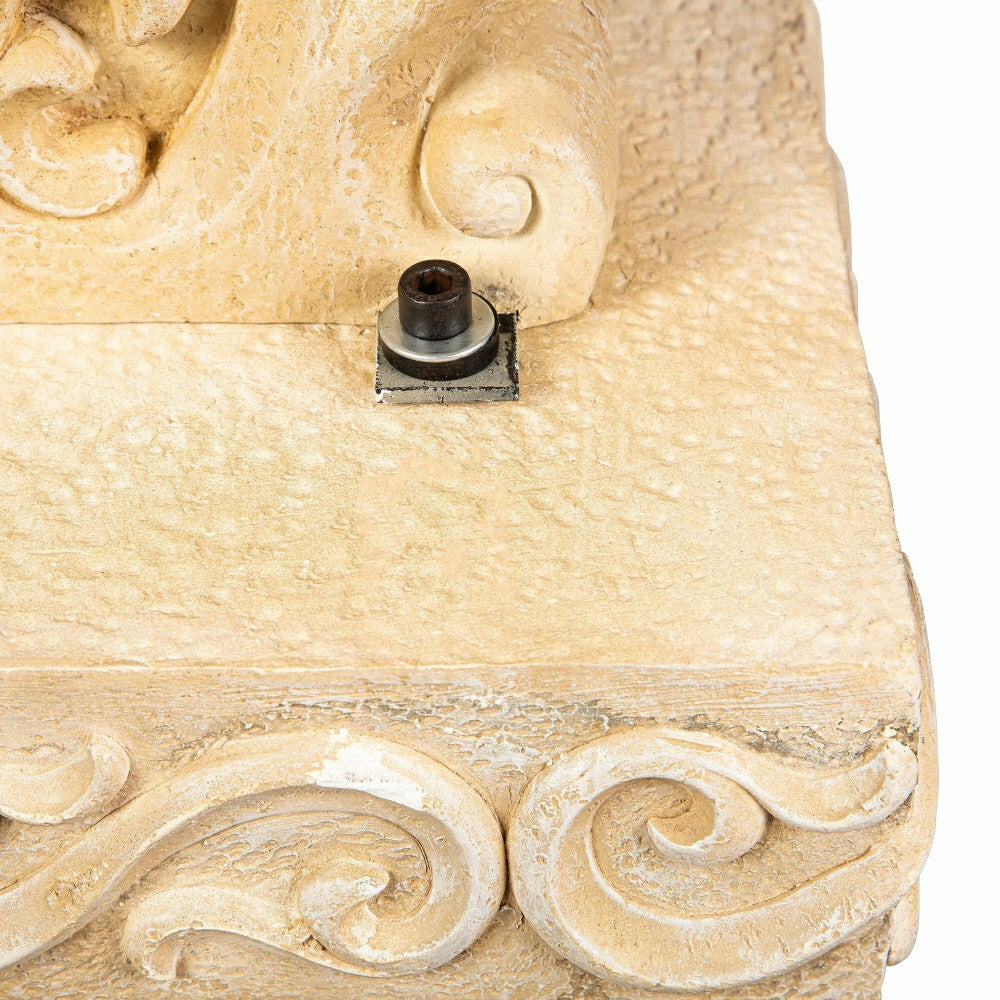 Plow & Hearth Cardinals Appear Memorial LED Resin Garden Bench