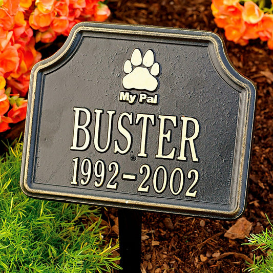 Plow & Hearth Black My Pal Pet Memorial
