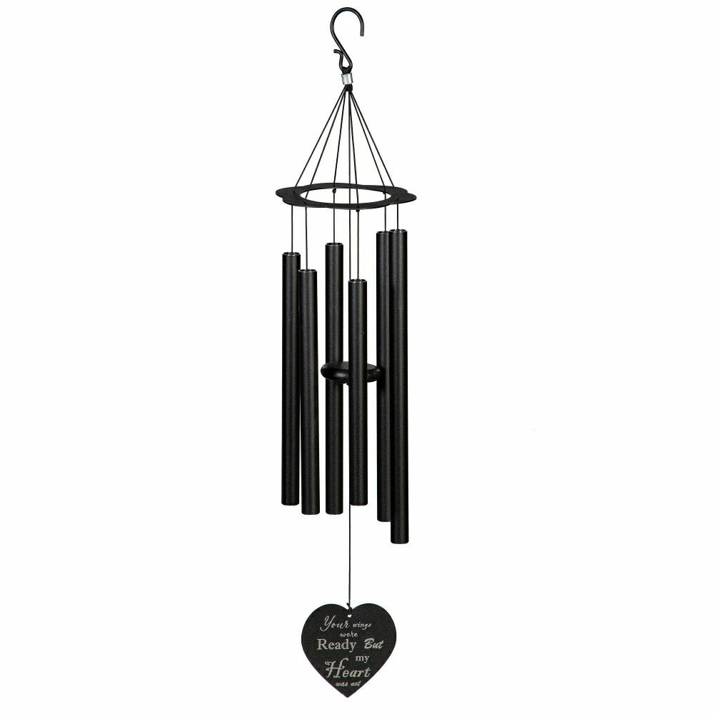 Plow & Hearth "Your Wings Were Ready" Avria Hand-Tuned Wind Chime, 30" H