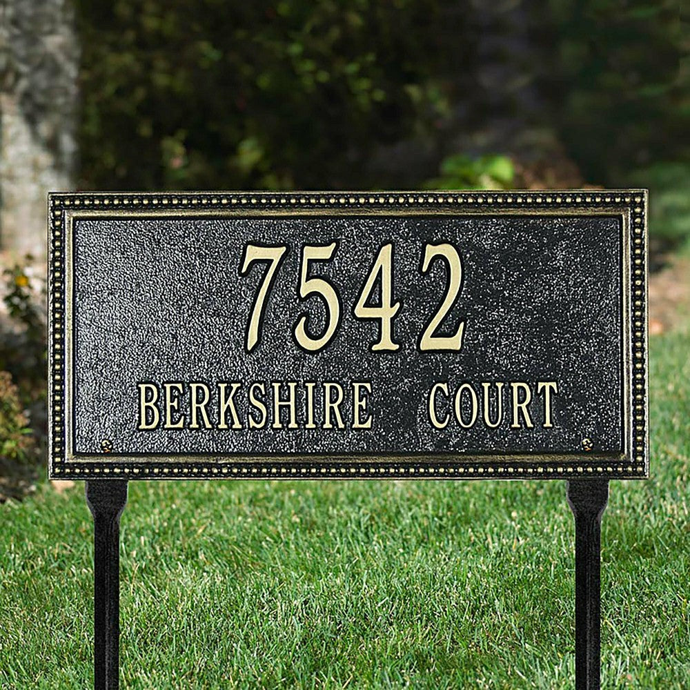 Plow & Hearth Beaded Lawn Plaque