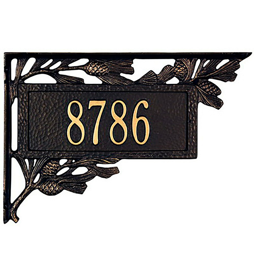 Plow & Hearth Pine Cone Address Plaque