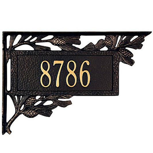 Plow & Hearth Pine Cone Address Plaque