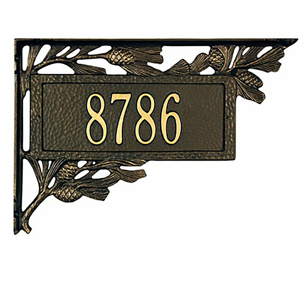 Plow & Hearth Pine Cone Address Plaque