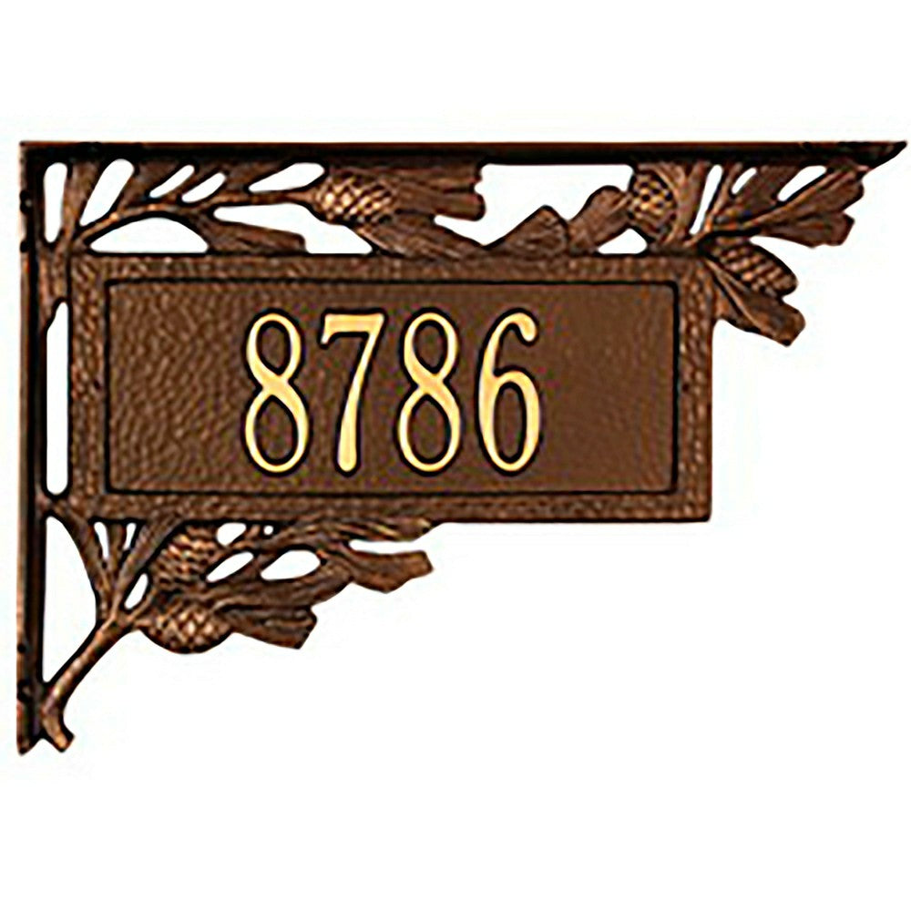 Plow & Hearth Pine Cone Address Plaque