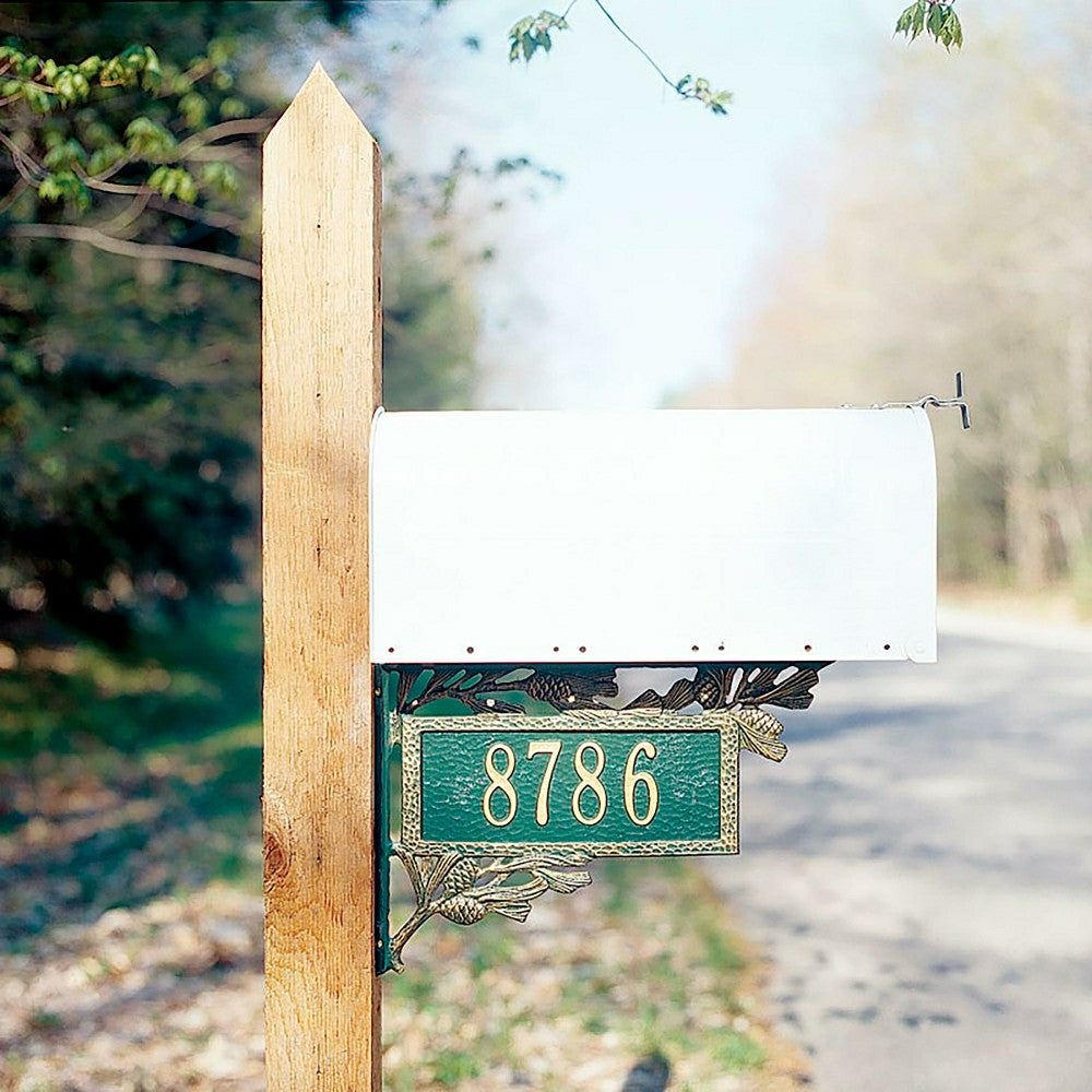 Plow & Hearth Pine Cone Address Plaque
