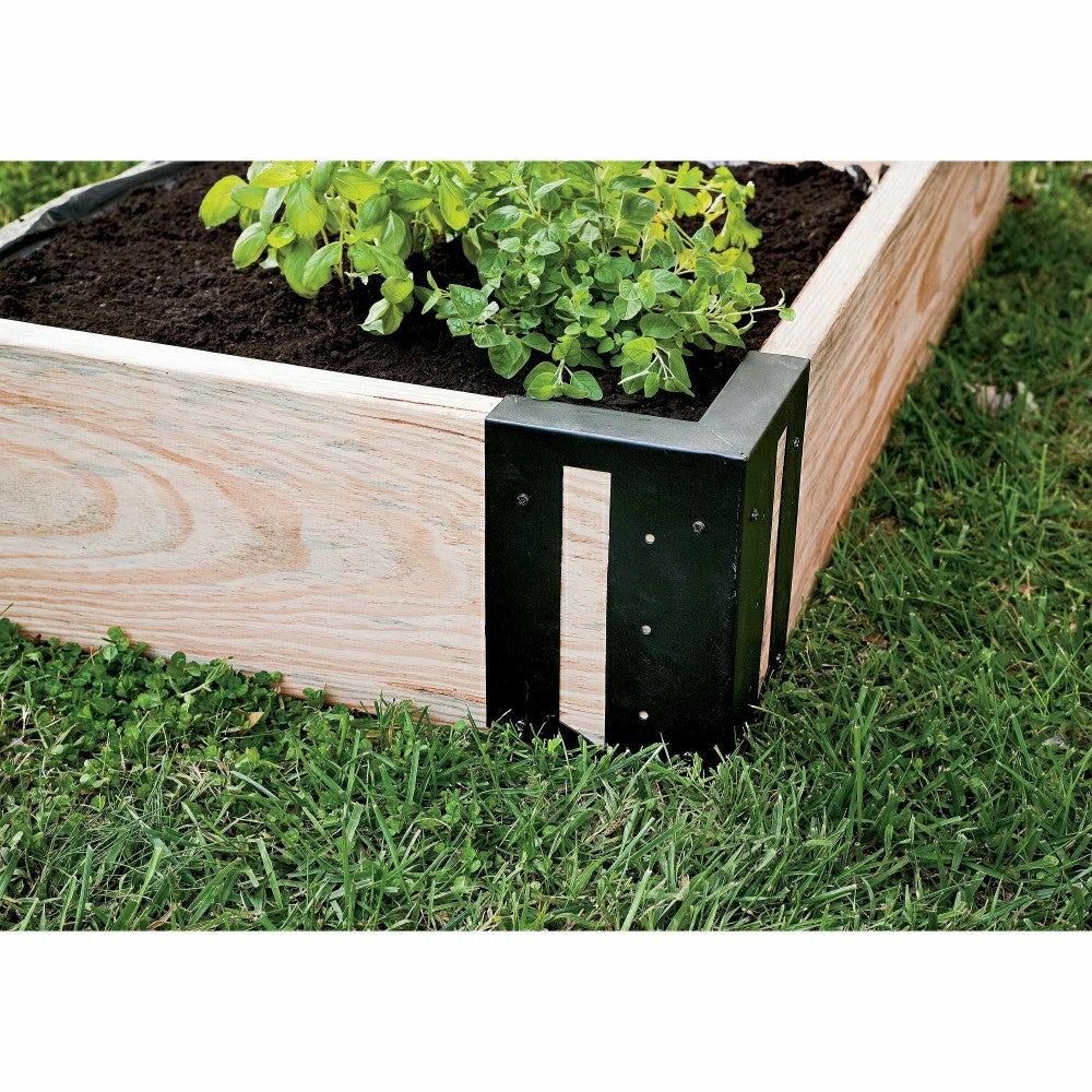 Plow & Hearth Steel Raised Bed Corner Brackets, Set of 4