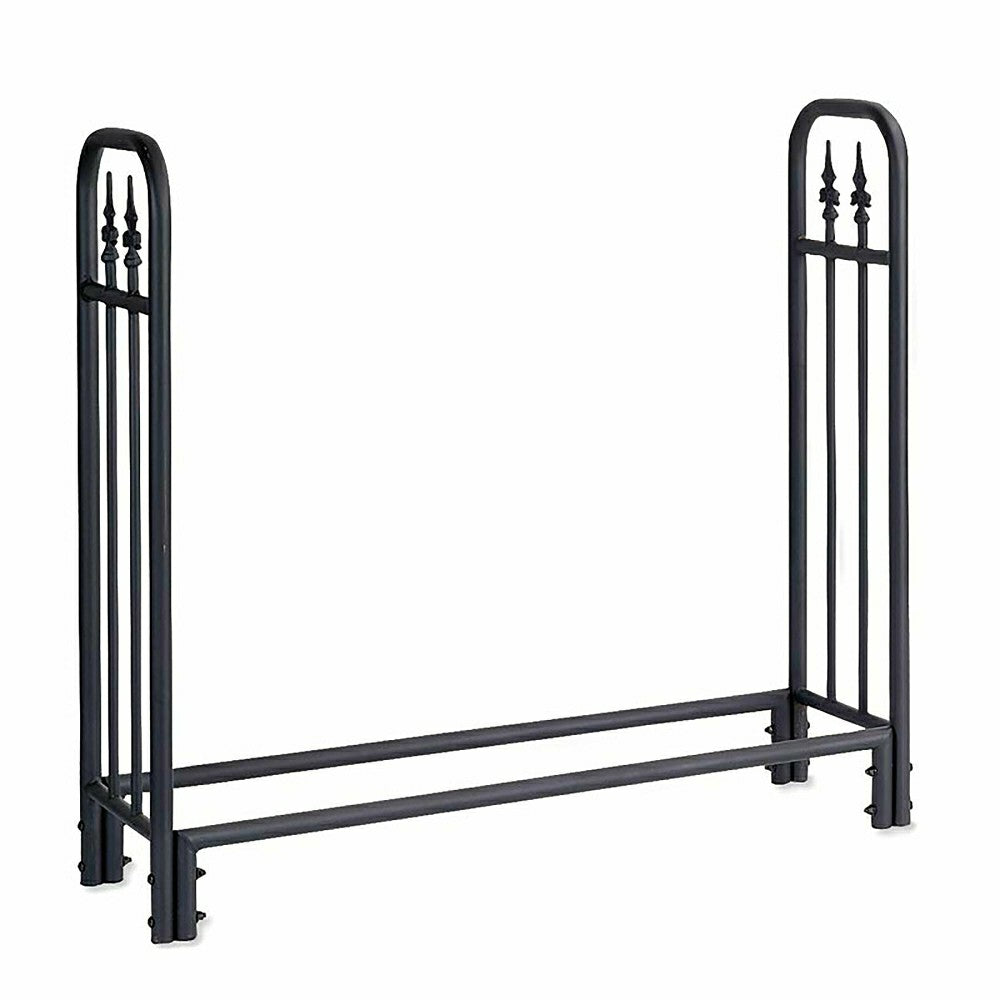 Plow & Hearth Medium Decorative Heavy-Duty Steel Wood Rack