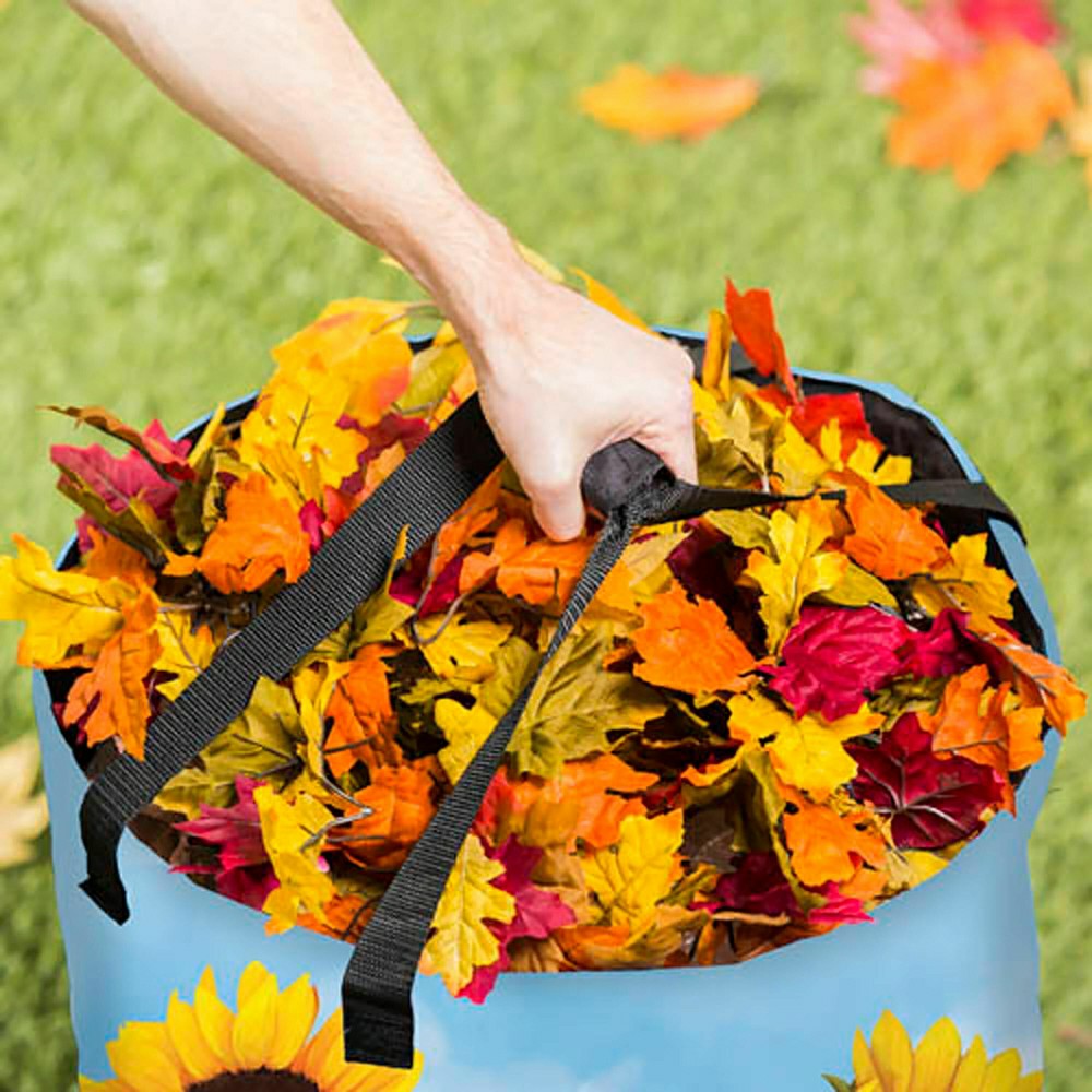 Plow & Hearth Sunflower Collapsible Yard Bag