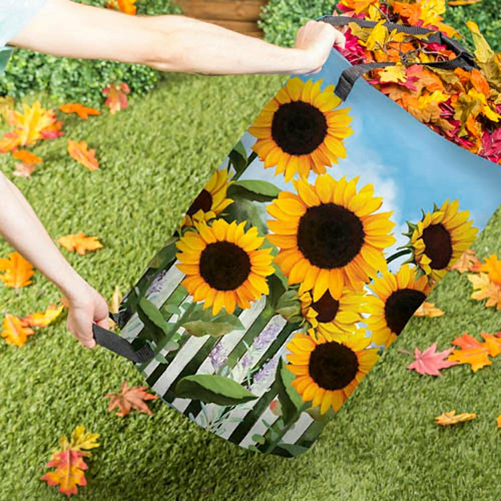 Plow & Hearth Sunflower Collapsible Yard Bag
