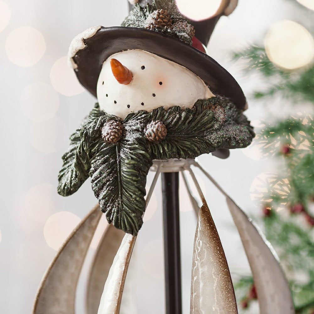 Plow & Hearth Christmas Snowman Garden Spinner