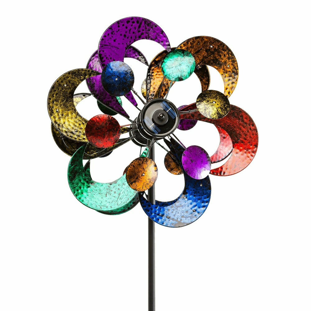 Plow & Hearth Gala 4-Blade Solar Wind Spinner