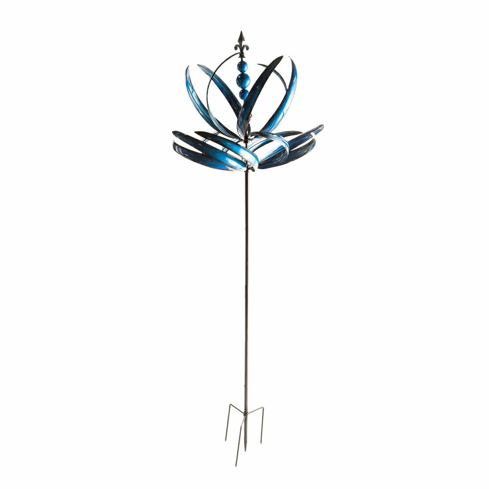 Plow & Hearth Blue Lotus Wind Spinner