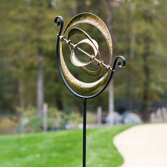 Plow & Hearth 72" Galactic Hammered Metal Wind Spinner