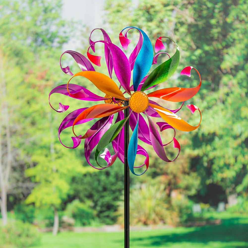 Plow & Hearth Colorful Mermaid Tail Metal Wind Spinner