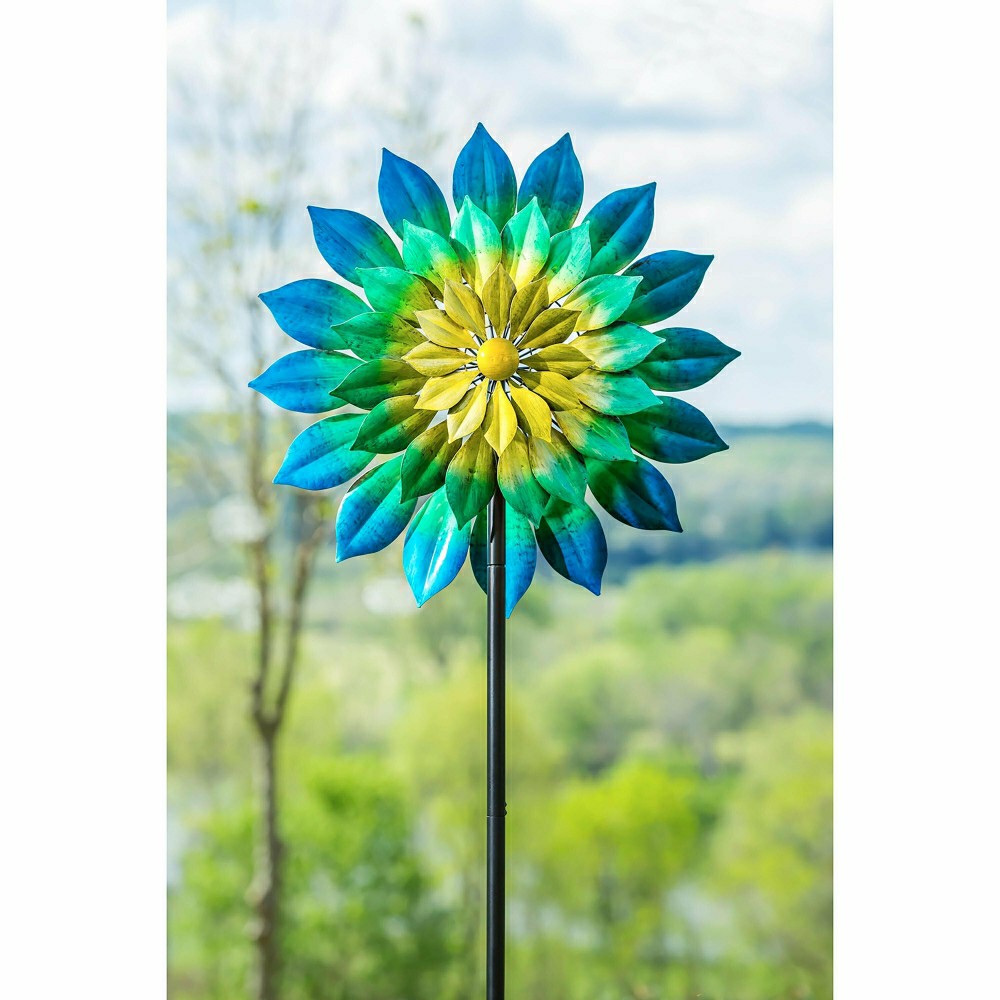 Plow & Hearth 75"H Wind Spinner, Oceanic Dimensions