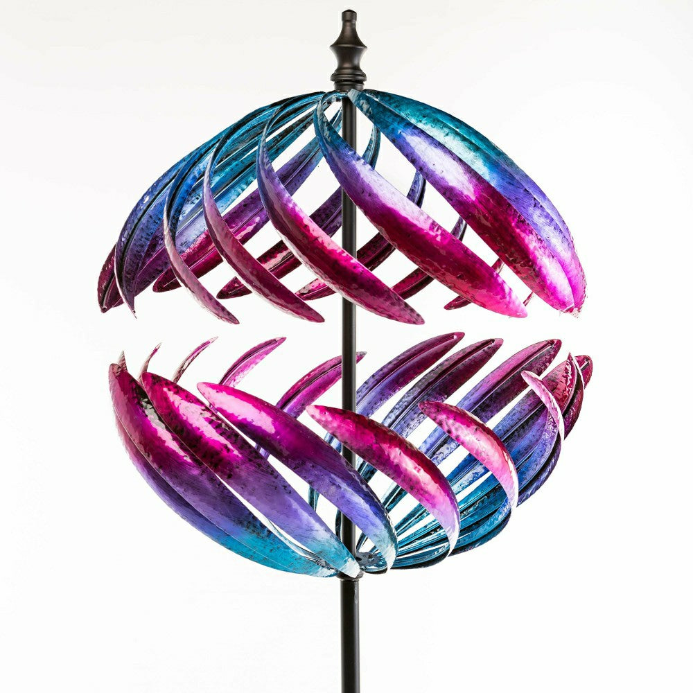 Plow & Hearth Split Sphere Metal Garden Wind Spinner