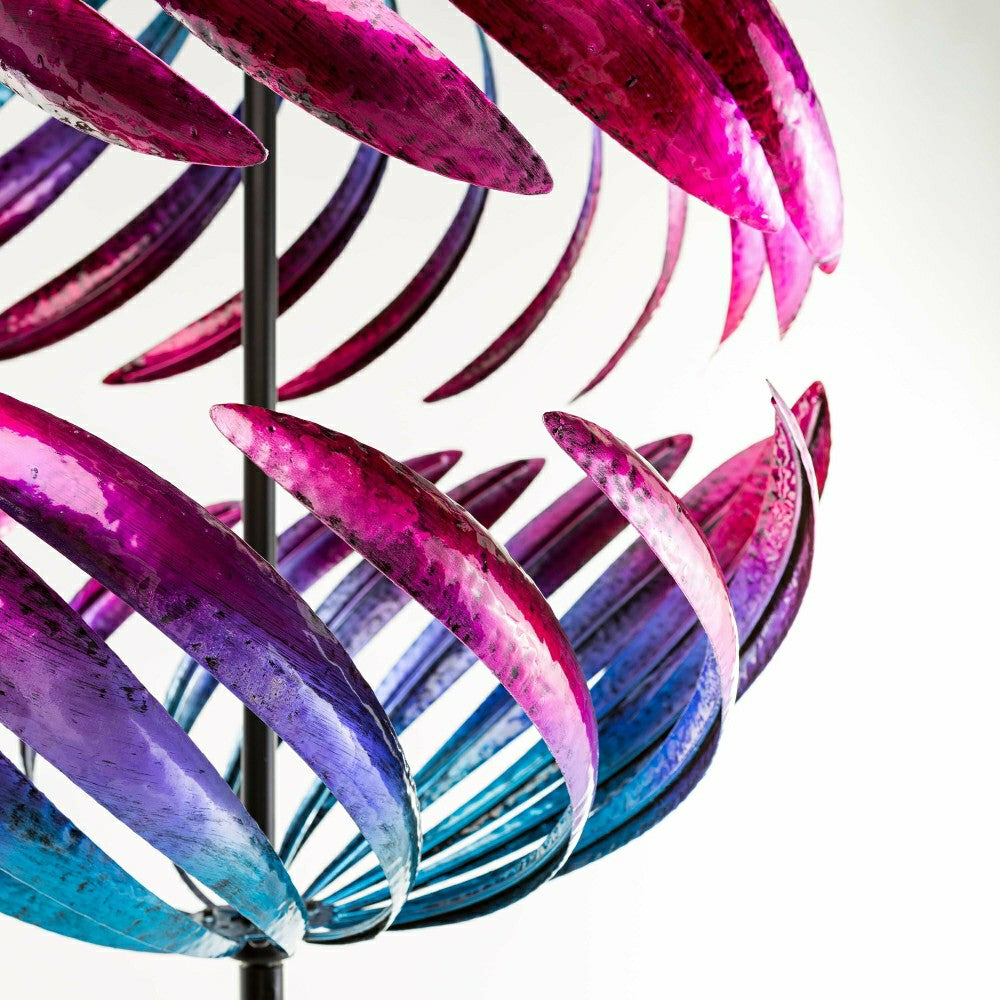 Plow & Hearth Split Sphere Metal Garden Wind Spinner