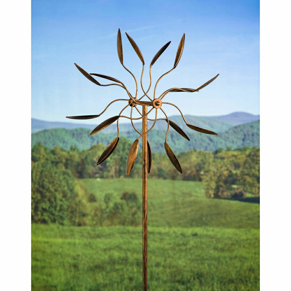 Plow & Hearth Twirler Metal Kinetic Garden Wind Spinner