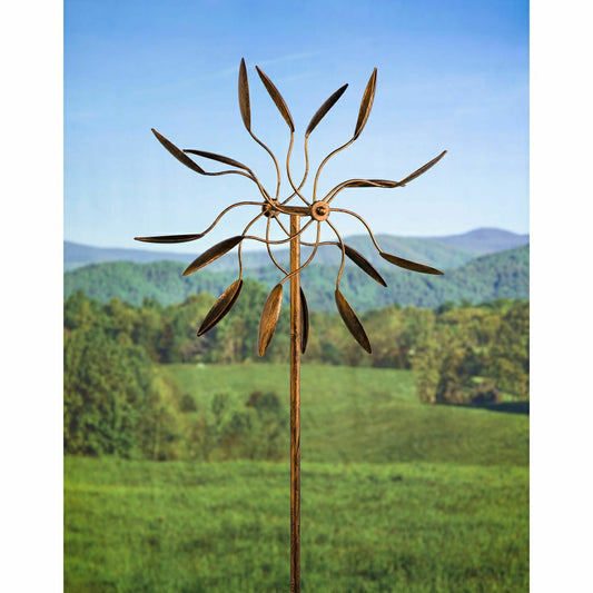 Plow & Hearth Twirler Metal Kinetic Garden Wind Spinner