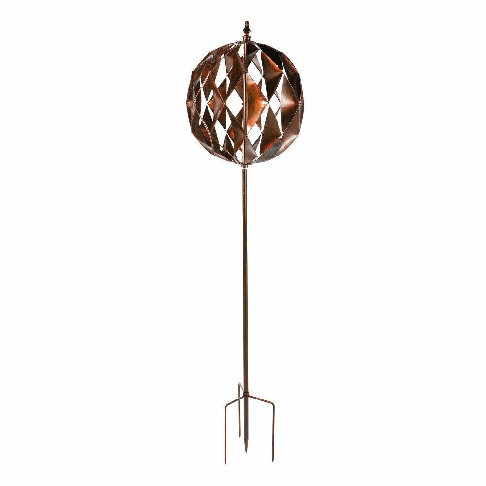 Plow & Hearth Harlequin Ball Wind Spinner