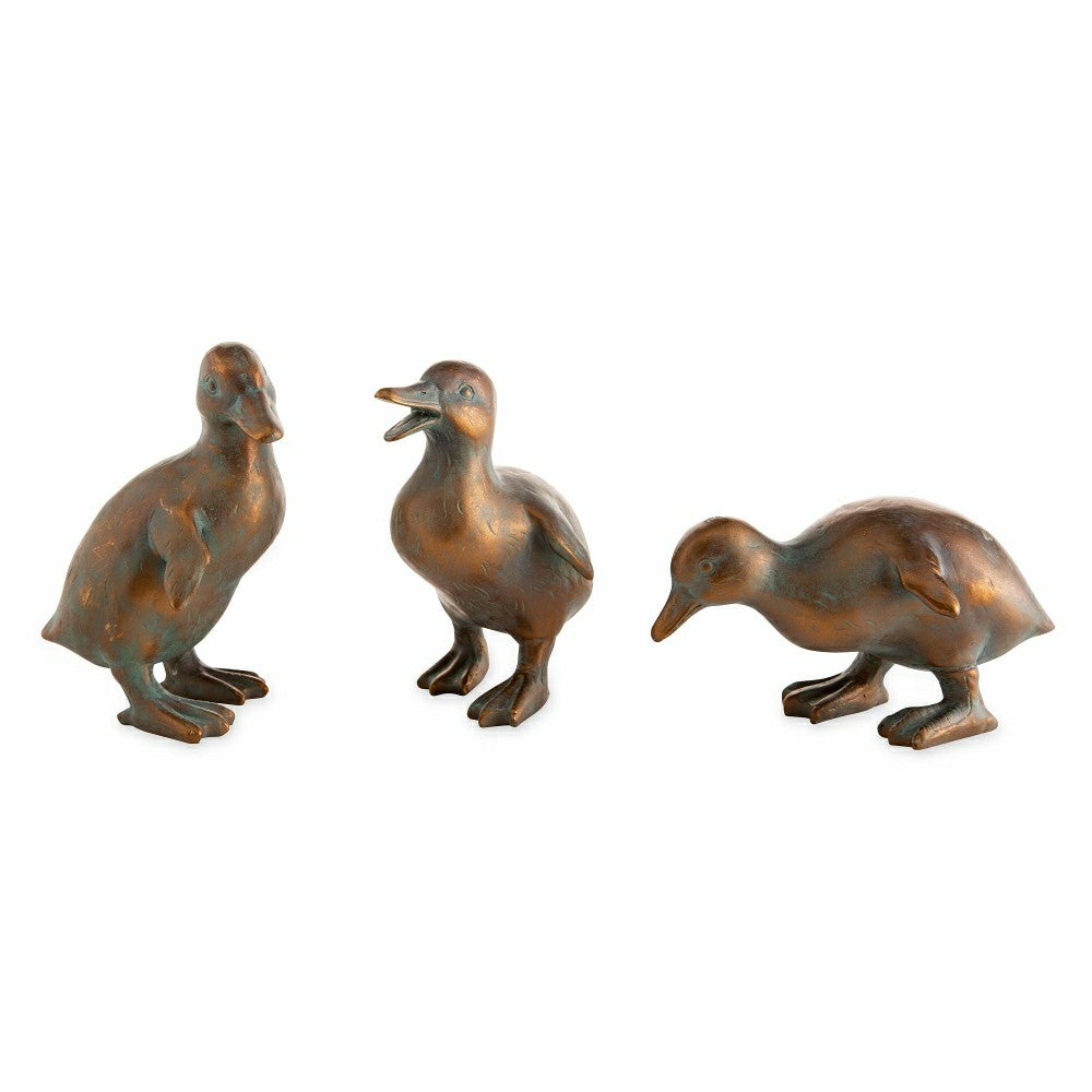 Plow & Hearth Duck Family with Mother and Three Babies, Set of 4